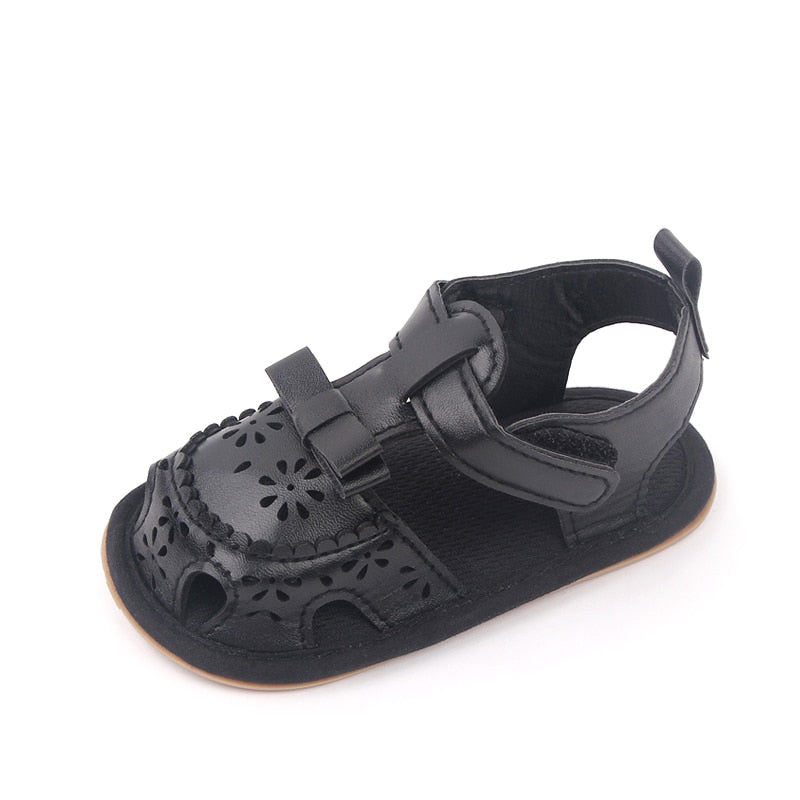 Baby girl hot sale black sandals